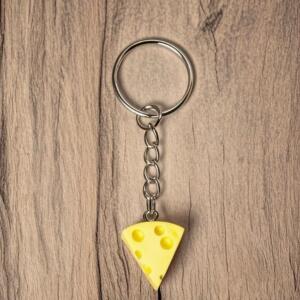 Cheeselinks Resin Cheese Keychain